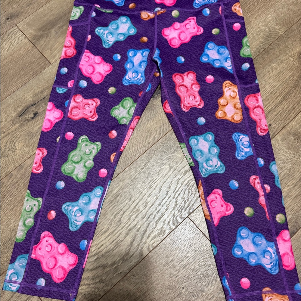 Constantly Varied Gear Women's Leggings - Purple with Colorful Bears